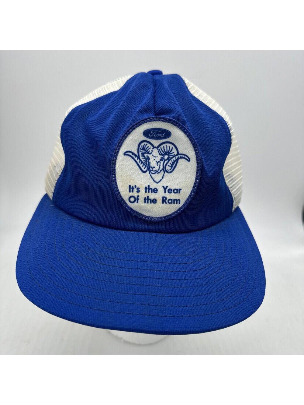 Rare Vintage Ford Truck Car Snapback Trucker Hat Cap "It's the Year of The Ram"